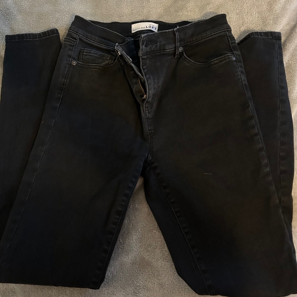 Loft women’s black skinny jeans